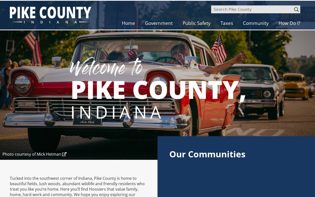 Pike County court docket county government home