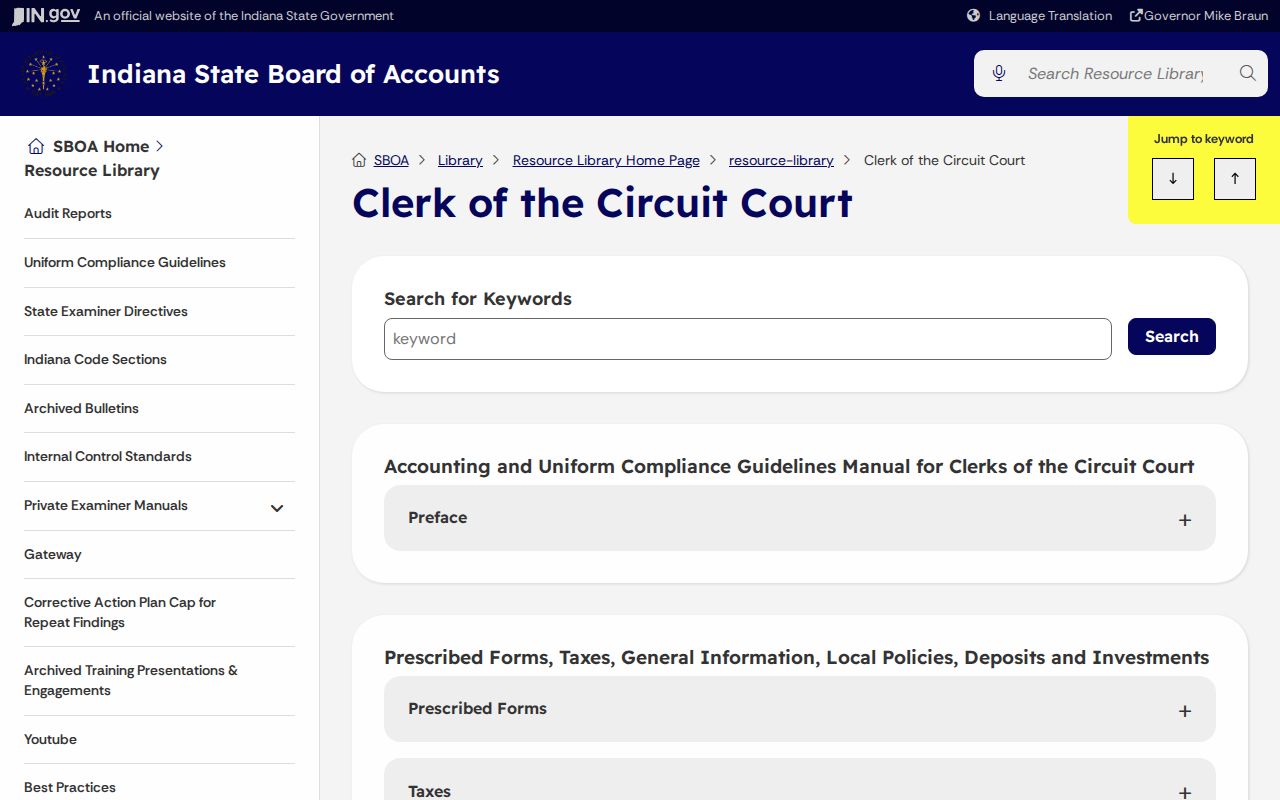 Pike County civil docket Clerk fee and duty resource