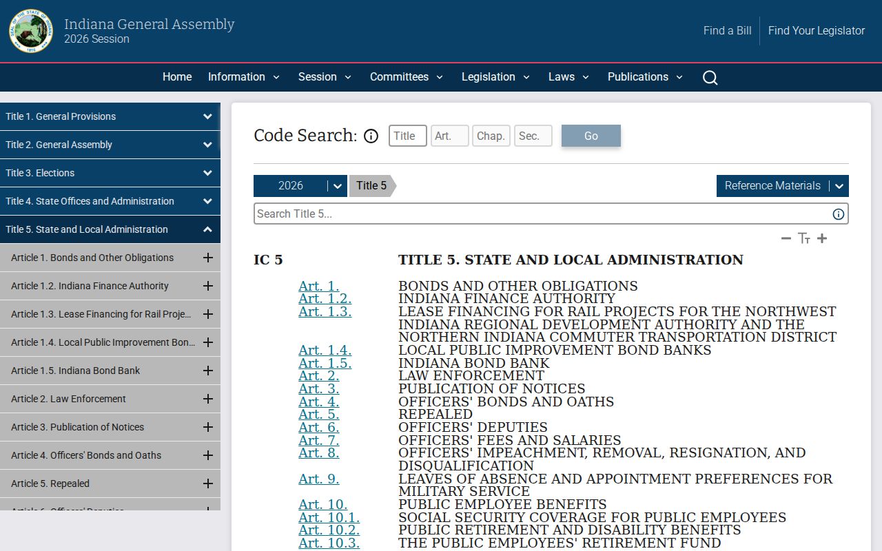 Indiana Code for Pike County court record access