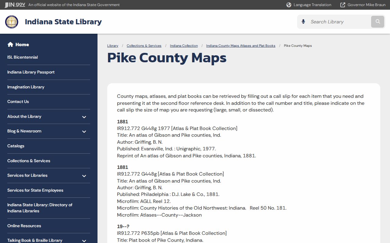 Petersburg court record research with Pike County maps