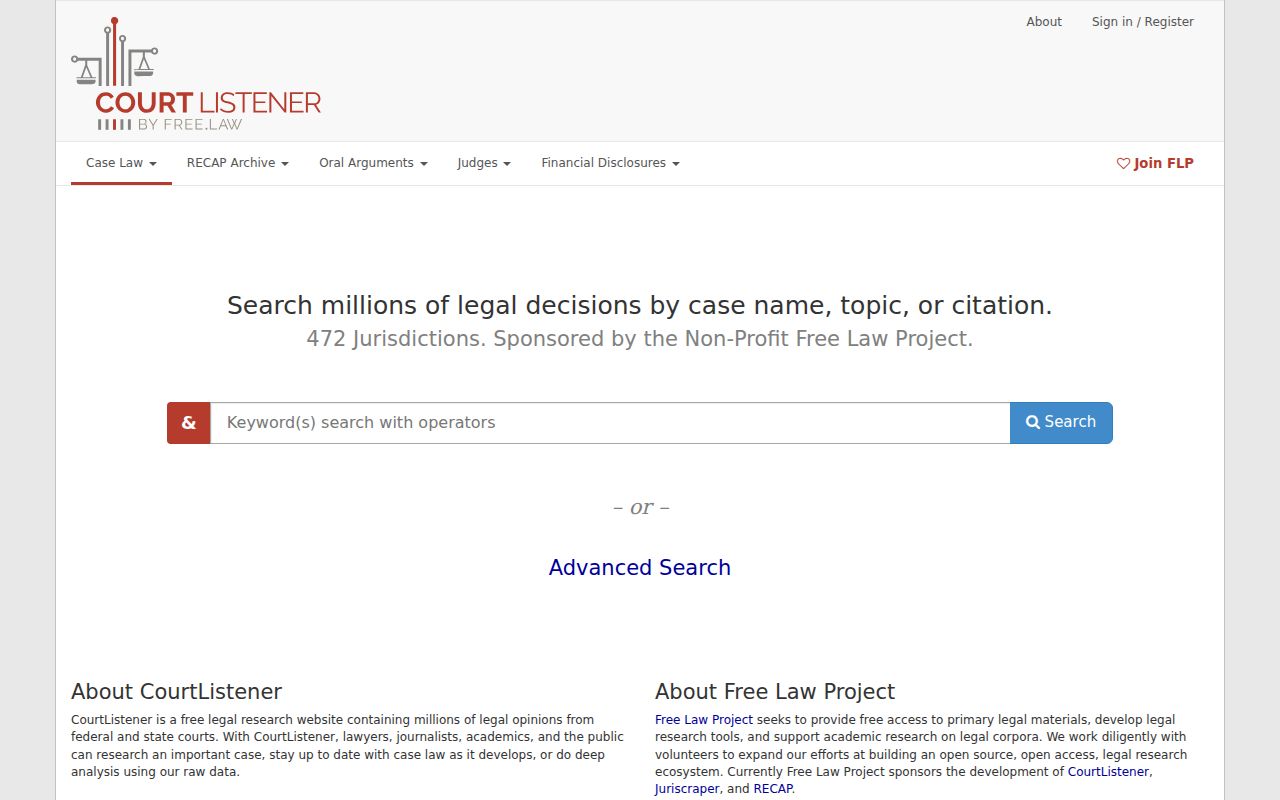 Spurgeon docket search CourtListener RECAP federal comparison